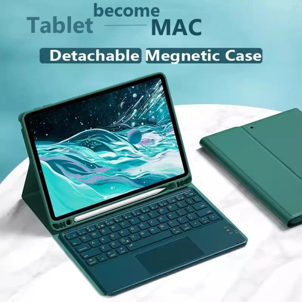 Case Bluetooth Touchpad Cakeboard Case для iPad Pro 11 2022 Pro 11 2021 2020 2018 Air 5 Air 4 3 2 1 9,7 6th 5.20,2 9th 8 7 10th 10,9