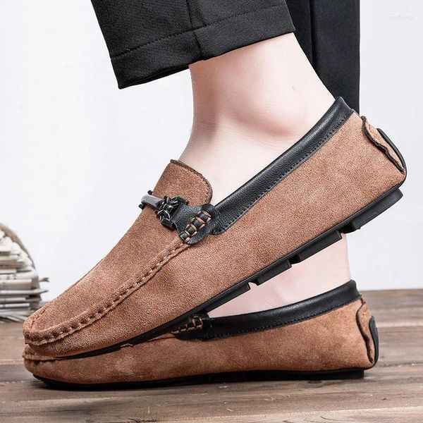 Sapatos casuais Party Men Oxford Real Leather Wedding Formal Lace Up Dress Club Male Brogues Flats