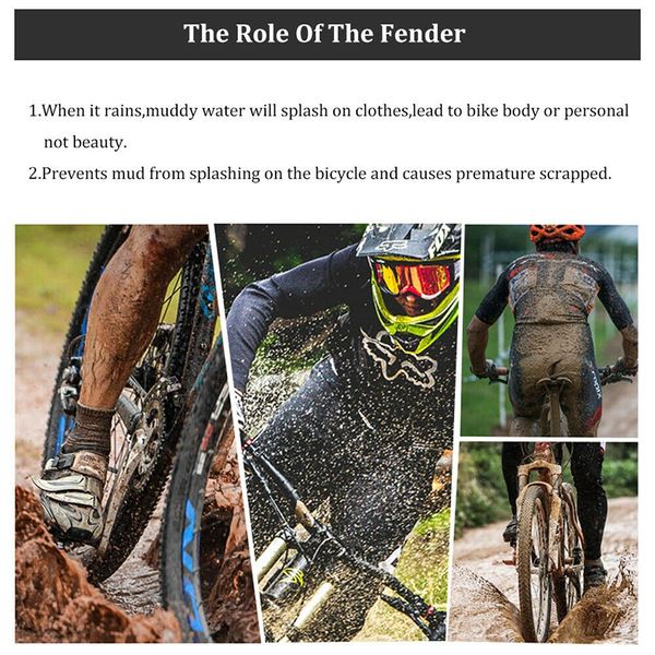 Enlee Bike Fenders Front/Bod Tire Wheel Universal Bucguard MTB Road Bike Wings Mud Guard Accessory