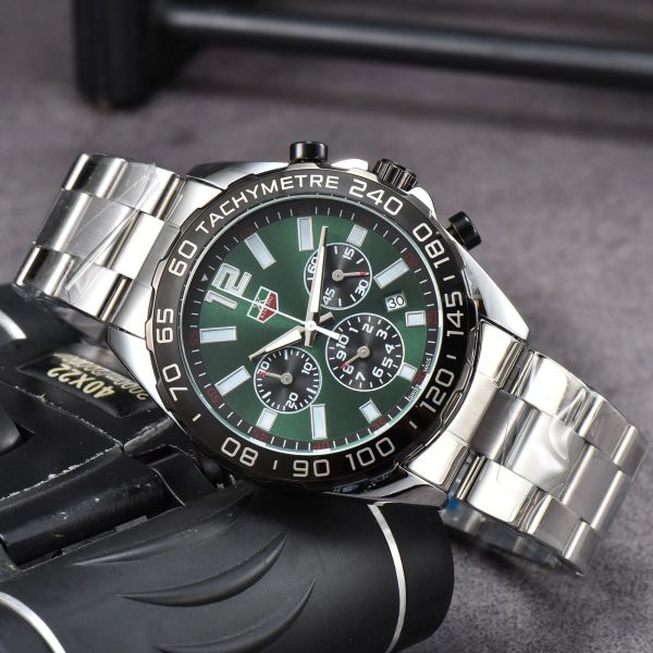 Высококачественный бренд Tag Tog F1 серии гонок спортивные отдыха Men Man Man Luxury Staine Steal Steel Stule Automatic Designer Movem