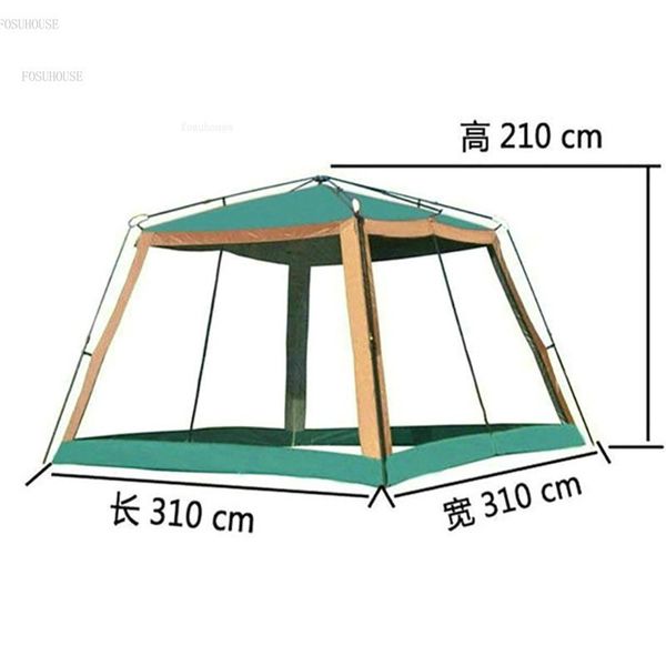 Açık gölge tenteleri otomatik gölgelik çadırları anti-mosquito kalık pergola plaj güneş kremi kanopi balıkçılık piknik yağmur geçirmez çadır