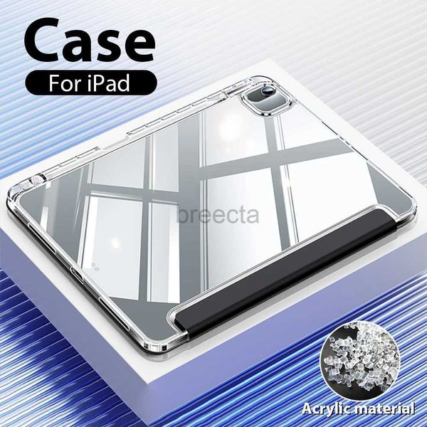 Case di tablet PC BASS CASO ACRILICO per iPad 9 ° 10 10 ° generazione Mini 6 Fund Pro 11 12.9 12 9 2022 AIR 5 4 3 2 1 2021 8th 10.2 Accessori di copertura 240411