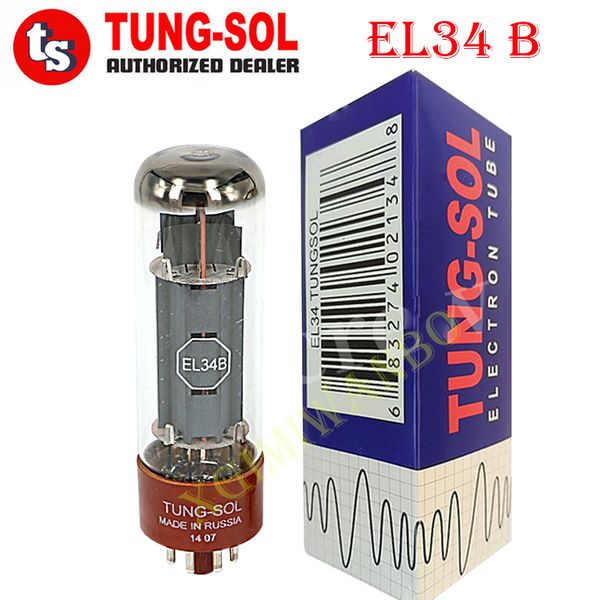 NOVO TUNG-SOL EL34 EL34B VÁLVULA DE ÁUDIO HIFI AUDIO DE VACO SUBLICIDADE 6CA7 6P3P 6L6 Kit de amplificador de tubo eletrônico DIY DIY Quad com correspondência