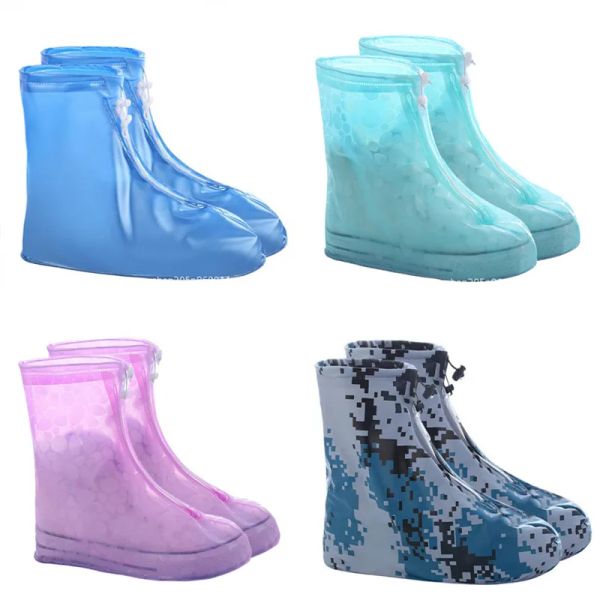 Men Momen Shoes cobre botas de chuva capa de sapato à prova d'água ao ar livre à prova d'água à prova d'água que não desliza a capa de sapato de chuva reutilizável