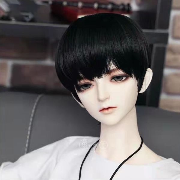 1/3 BJD WIG COLL ACCOERS 60 SCM Мальчик Короткая Округа с волосами 21-23 см игрушки DIY для детей светло-коричневый цвет для выбора