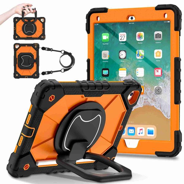 Tablet PC custodie per borse manico per impugnatura per iPad Air 5 4 10.9 2022 Pro 11 10.2 7 ° 9 ° 9 ° iPad 9.7 2017 2018 Pro 9.7 Mini 6 Coperchio di copertura rotante 240411