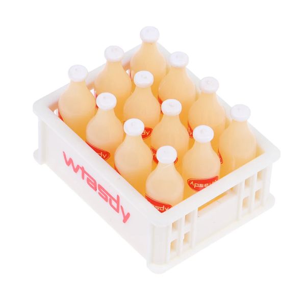 Puppenhaus Miniaturharzflaschen Mini Rotweinflaschen Brillen Tassen Brotplatte Modle Küche Möbel Puppenhauszubehör