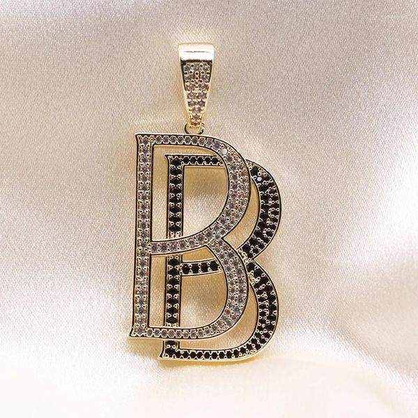 Anhänger Halsketten Soxw Buchstaben 18K Gold plattiert Charme Armband für Schmuckzubehör für Kupfer Halskette Accessoires