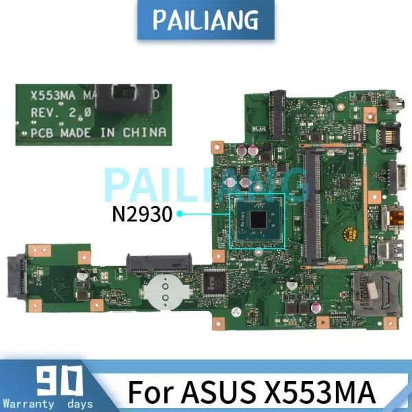 Placa -mãe placa -mãe para ASUS X553MA N2930 Laptop Motherboard Rev.2.0 DDR3 testado OK