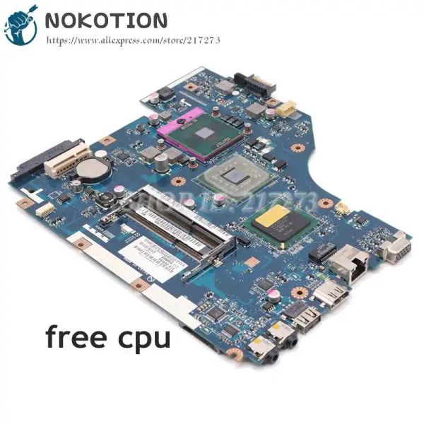 Motherboard Nokotion für Acer Aspire 5736 5736Z Laptop Motherboard Pew72 LA6631P MBTZZ02001 Hauptbrett GM45 DDR3 Kostenlose CPU