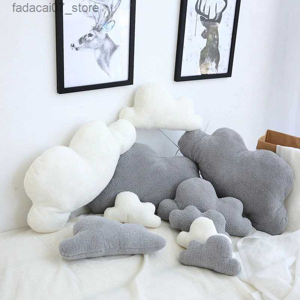 Yastık/dekoratif yastık sevimli 3 boyutlu ultra yumuşak yastık peluş bulut oyuncak yatağı oda pp pamuk sandalye kanepe ev dekorasyon hediyesi