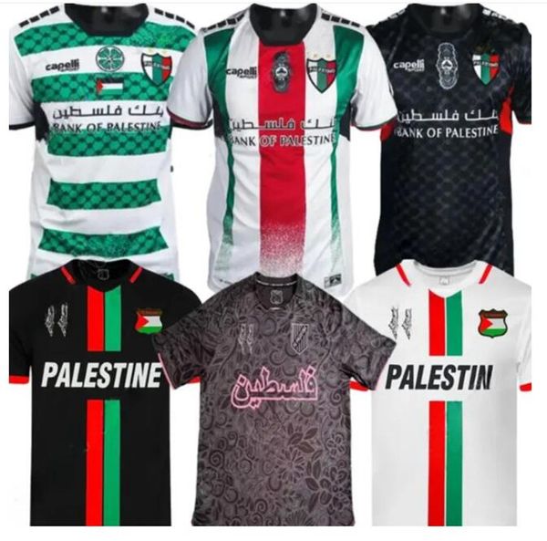 Novo 24 25 CD Jerseys de futebol Palestino Chile Carrasco Cornejo Salas Davila Farias 3rd Home Away 2024 Palestine Men Football Shirt