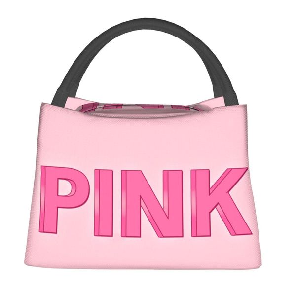 3D PRIMEL Pink Bag Bag Bolsa Bolsa Mulher Lunhana para Trabalho com Tote com Lunch Saga Kawaii Girl Shcool Picnic Office