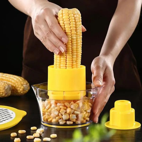 Cob Corn Stripper Cutter Schäler Schälerung Knoblauch professioneller Maisentfernungswerkzeuge Haushaltsmais Dreierschaltmaschine