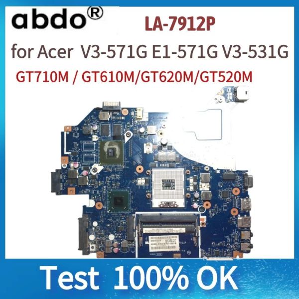 Motherboards Q5WV1 LA7912P für Acer Aspire V3571G E1571G V3531G E1571Laptop Motherboard.HM77 GPU GT710M/GT610M/GT620M/GT520 Test 100%
