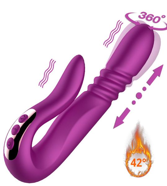 VIBRATORE DIDILO VIBRATORI AUTOMATICO RISOLUZIONE DEL SILICONE TELESCOPICA 10 VFeEPE VIBRAZIONE VIBRAZIONE GSPOT CLITORIS VAGINALE MASSAGGI VAGINALI PERSONE PER WOM3574946