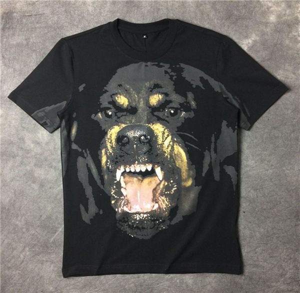 Designer maschile di lusso Magliette da uomo da donna Women Hip Hop Thirt 3D Stampa 3D Shirt designer Rottweiler TEE5029533