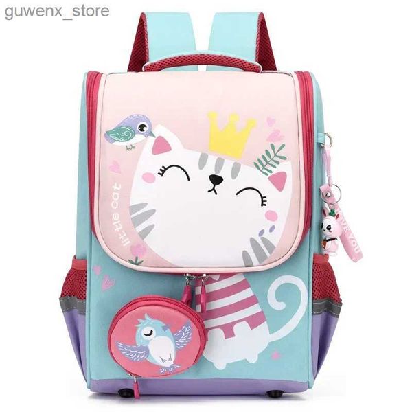 Mochilas da 1ª -2ª série Escola primária de cartoon Girl Backpack Backpack Backpack Backpack Children Backpack Y240411Y240417GOI1