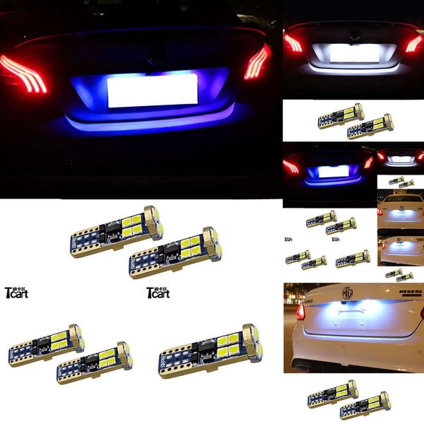 Für MG ZS EV HS MG6 MG5 EZS 2017 2018 2019 2020 2021 2PCS LED -Energieeinsparung hoher Brighess -Nummernschildleuchten Zubehör