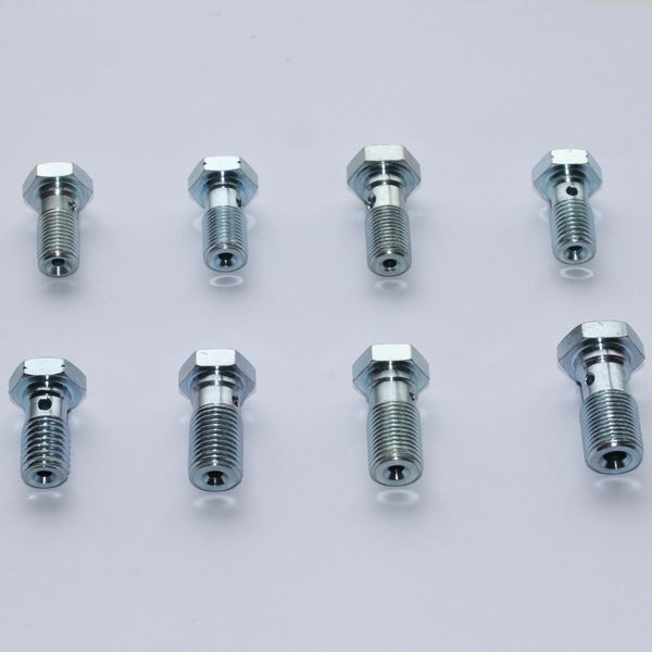 Zink Single Banjo Bolts 3/8-24, M10x1, M10x1.25, M10x1.5, 7/16-24, 7/16-20, M12X1 für Auto/Motorbremsclinders