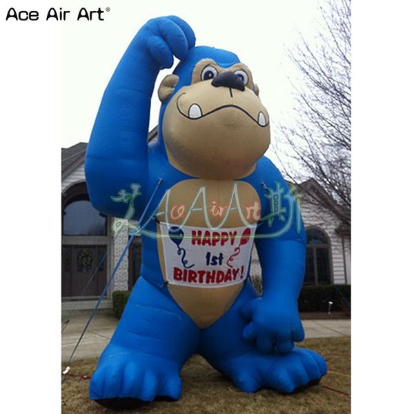 8mh (26 piedi) con carattere di cartone animato Orangutan gonfiabile per la decorazione di eventi pubblicitari all'aperto
