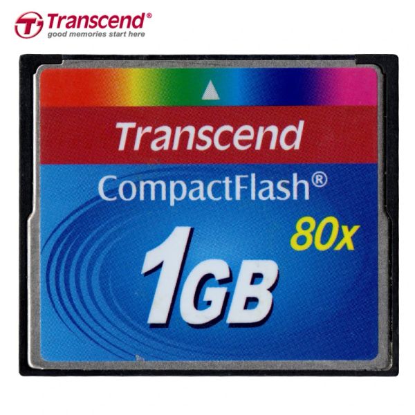 Cartões 3pcs/lotes transcendem cartões de memória cf de alta qualidade SLC 1GB 512MB CAPACIONAL DE CAPAÇÃO CF 80X Compact Flash Machine Tool por atacado