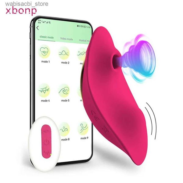 Andere Gesundheit Schönheitspunkte App Bluetooth Saugbibrator Frauen Wearable Clit Sucker Clitoris Stimulator 2 in 1 Erwachsenen Warenspielzeug für Frauen Shipies L49