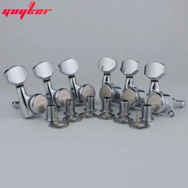 Cavi Guyker Chrome Guitar Blocking Sunters Guitarle Hine Tuners Sunters Metal Lock Sier Guitar Tuning Pegs