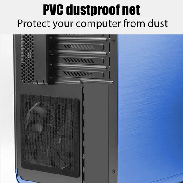 1m bilgisayar örgü 30cm DIY PVC PC Kasa Fan Soğutucu Siyah Toz Filtre Ağı Net Kılıf Toz Geçirmez Kapak Şasi Toz Kapağı