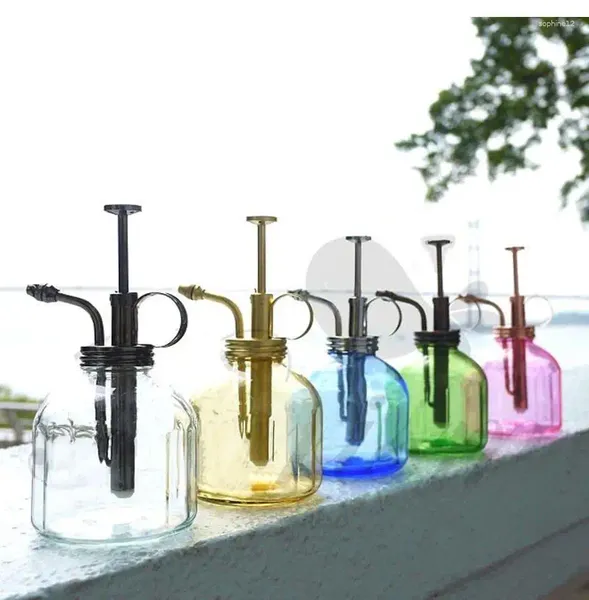 Flüssigseifespender Gartengarten liefert mehrfarbige Glassprayflaschen Vintage Reines Kupfersterilisation Werkzeuge Kleine Bewässerung Dose