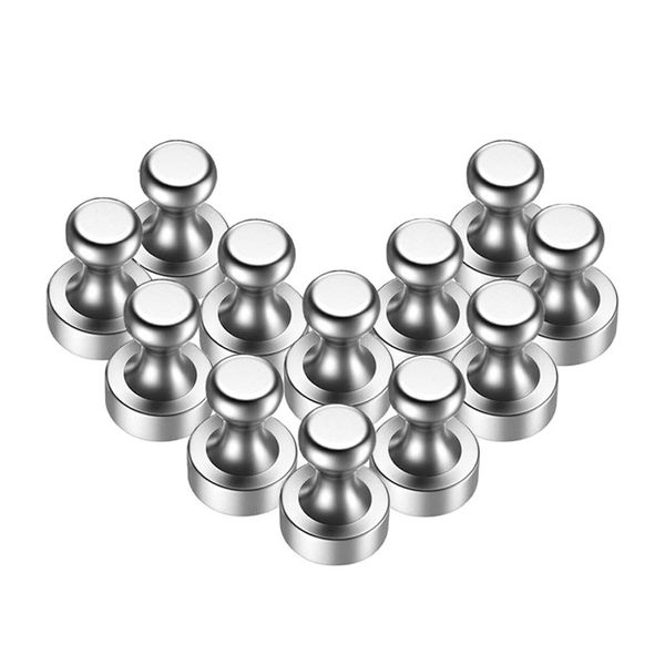 10pcs super forte neodimio magnetico pushpin magnetico pint a magnete in acciaio durevole per la lavagna del frigorifero