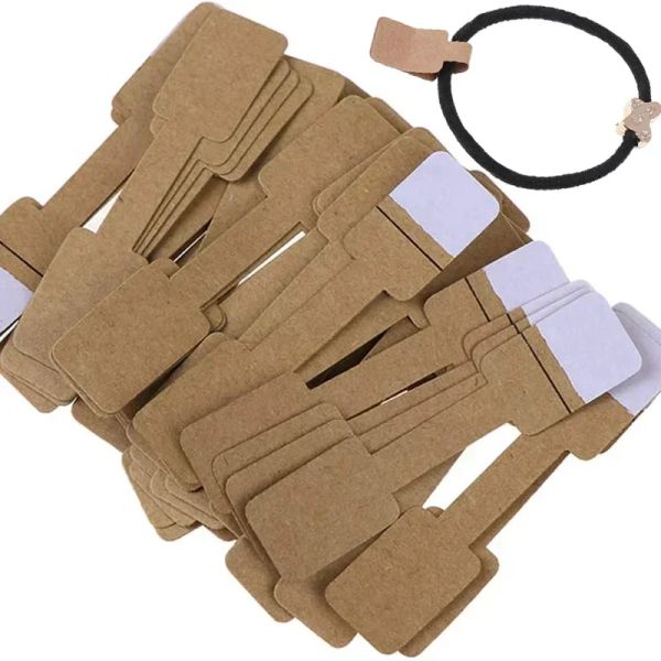 100pcs Schmuckpreise für Selbstdicker Beschriftungen Ringe Armband Displaypapier Ohrringe Halskette Hang Tag Karten DIY Großhandel