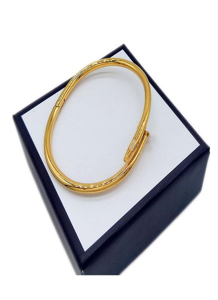 Golden Silver Zircon Diamond Titanium in acciaio in acciaio Bracciale di braccialetti e donne designer classico gioielli di lusso di lusso non fattura 1723220
