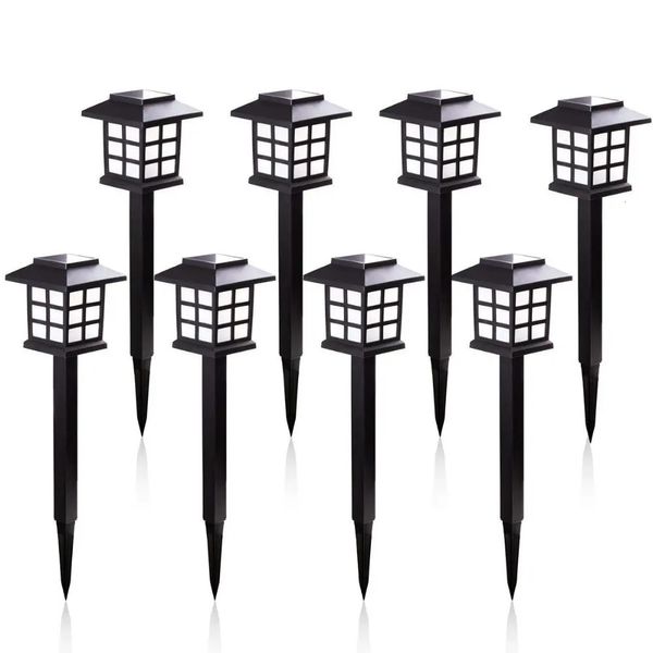 2/6/8 pezzi Luci percorso solare a LED lampada solare esterna impermeabile per giardino/paesaggio/cortile/patio/vialetto/illuminazione per passerella 240408