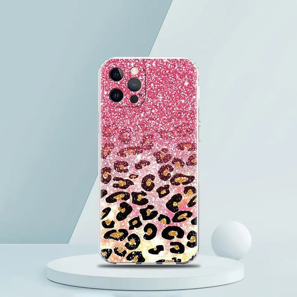 Tiger Leopard Print Coperchio del telefono trasparente Panther per iPhone 15 14 13 11 Pro Max xr 8 7 Plus SE 2020 X XS Max Shell