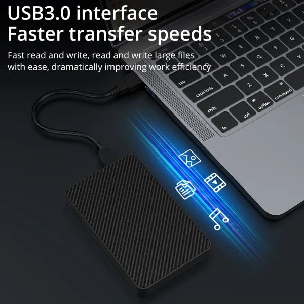 Приводит Sendiey Portable SSD 16TB Highcapacity USB/Typec Interface Highspeed Внешние жесткие диски жесткие диск для ноутбука/рабочего стола/телефона