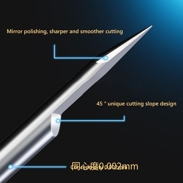 Anzeigengravur Bit 3D -Frässchneider 1/8 4 Wolfram -Carbid V -Form 10 ° 15 ° 20 ° 25 ° 30 ° für Holz -PVC -Acryl -CNC -Router Bit