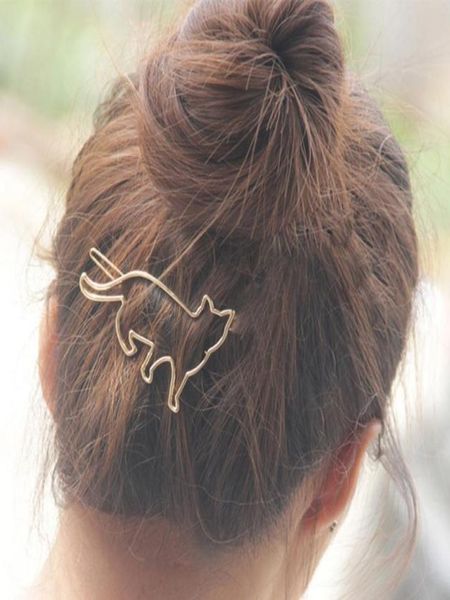 Chegada Adorável Cato de ouro prateado Meninas Meninas Clip de cabelos Acessórios para cabelos de jóias de moda 4626542