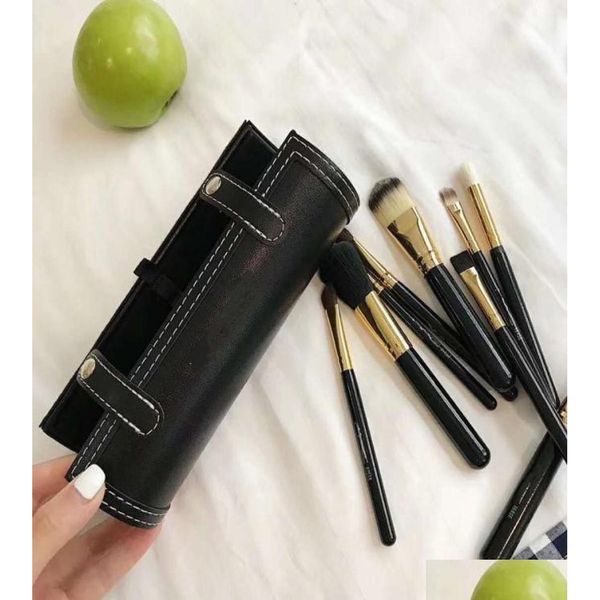 Brushes de maquiagem Brand 9 PCs Set Kit Travel Beauty Professional Wood Handle Foundation Lips Cosmetics Brush Tools6865556 Drop Delivery H Othkj