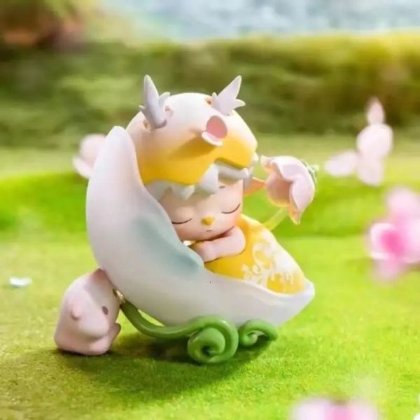 Mimi Peach Blossom Season Garden Serie Blind Box Mistery Figuren Animal Guess Bag Action Mädchen Überraschung Geschenk 240407