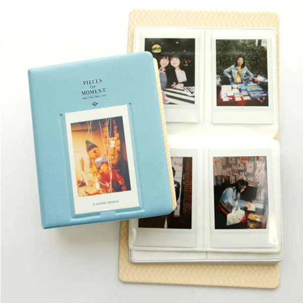 64 Taschen für Polaroid Fotoalbum Mini Instant Picture Case Speicher für Fujifilm Instax Mini Film 8 Korea Instax Album