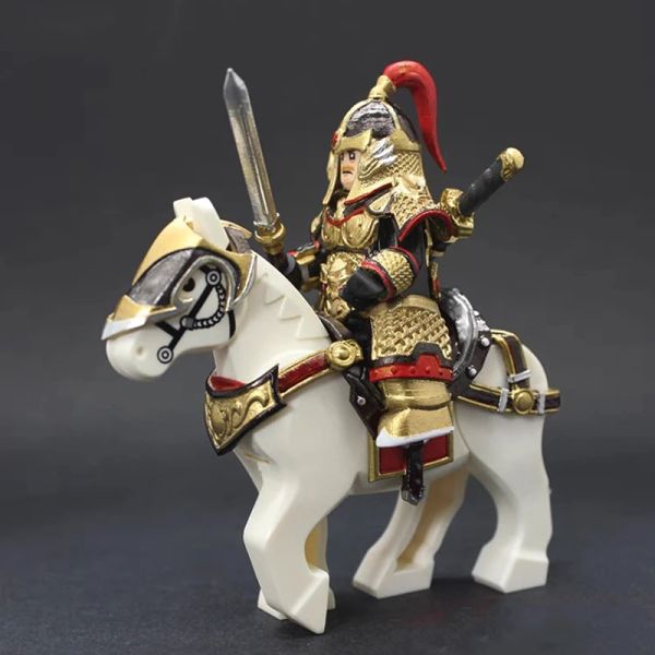 Ancient Chinese Style General Cavalry Infantry Props Armi impostate per mini bambole figure da costruzione Regalo di Natale giocattolo in mattoni