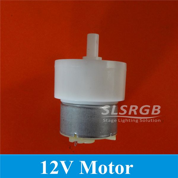 Máquina de bolhas de estágio Motor 12V DC RPM 45R Motor de metal Motor Motor Impulsor 45r/min Mini motor de espuma de roda dupla motor motor