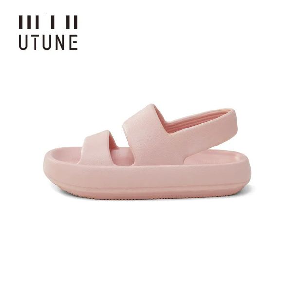 Sandals Utune Summer Women Platform Shoes Beach Ofter Eva Slides Slipers Мужчины мягкая толстая подошва не скольжения в помещении плюс SIZ 8978