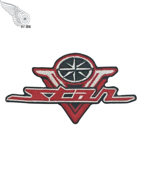 Brand Star Motor Biker Jacker Emelcodery Железо на Sew On Patch Matal Punk Vest Badge Diy Applique Вышитая эмблема 7960299