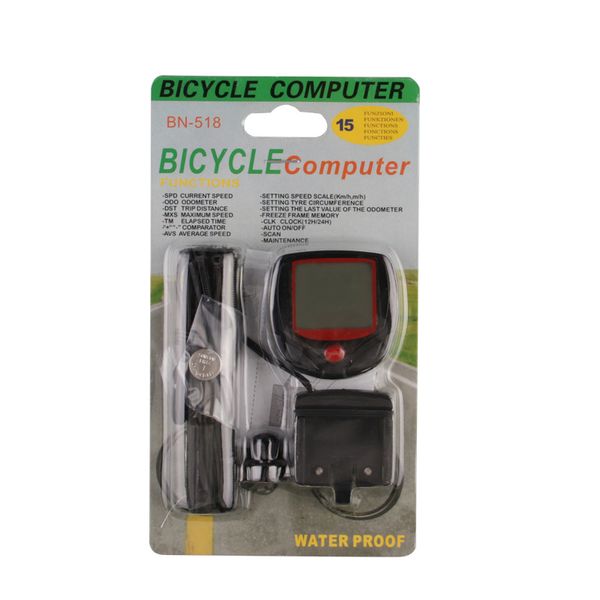 Road MTB Bike Cycling Kilometerzähler Stoppwatch Tachometer Uhr Digital Fahrrad Computer wasserdichtes Fahrrad -Computerradzubehör