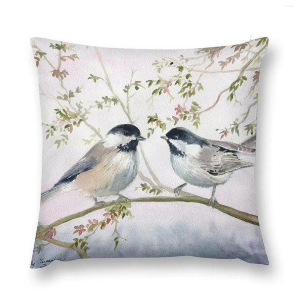 Pillow Chickadee Love Throw Marble Covers Covers