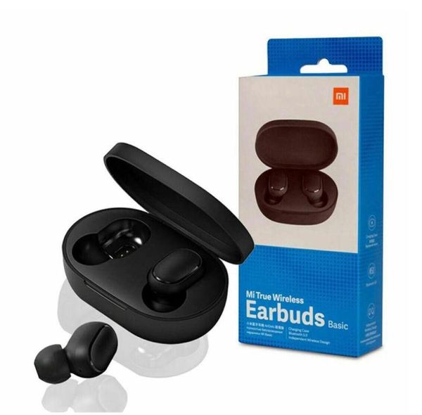 Fones de ouvido de varejo A6s para Xiaomi Redmi Airdots Wireless Ear Earphones Bluetooth 50 Com Mic Hands Earbuds AI Controle estéreo Bass3624357090537