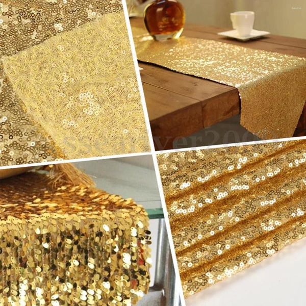 Table Runner Silver/Gold/Rose Gold/Champagne Spillangly Paiugin per matrimonio/evento/festa/banchetto/decorazioni natalizie