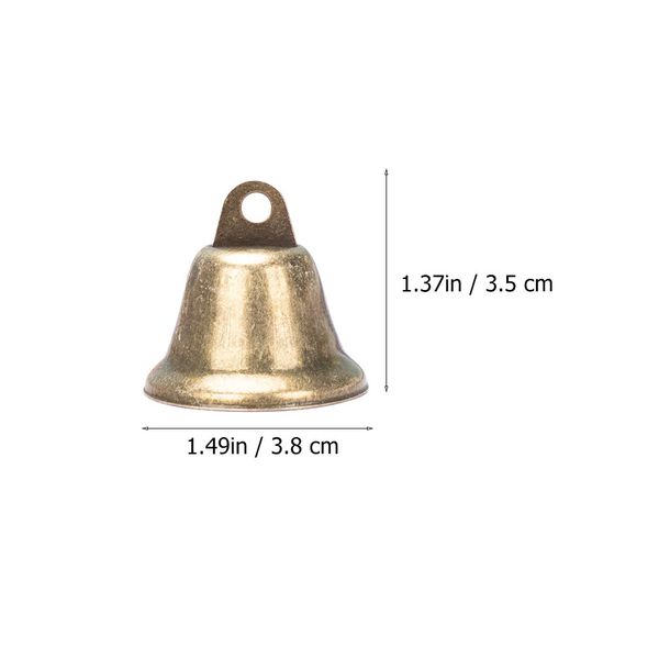 Bells Bell Jingle Crafts Brass Vintage Gold pendurada Metal Bronze Doorbell Cow mini artesanato a granel Jóias de cobre rústico Natal